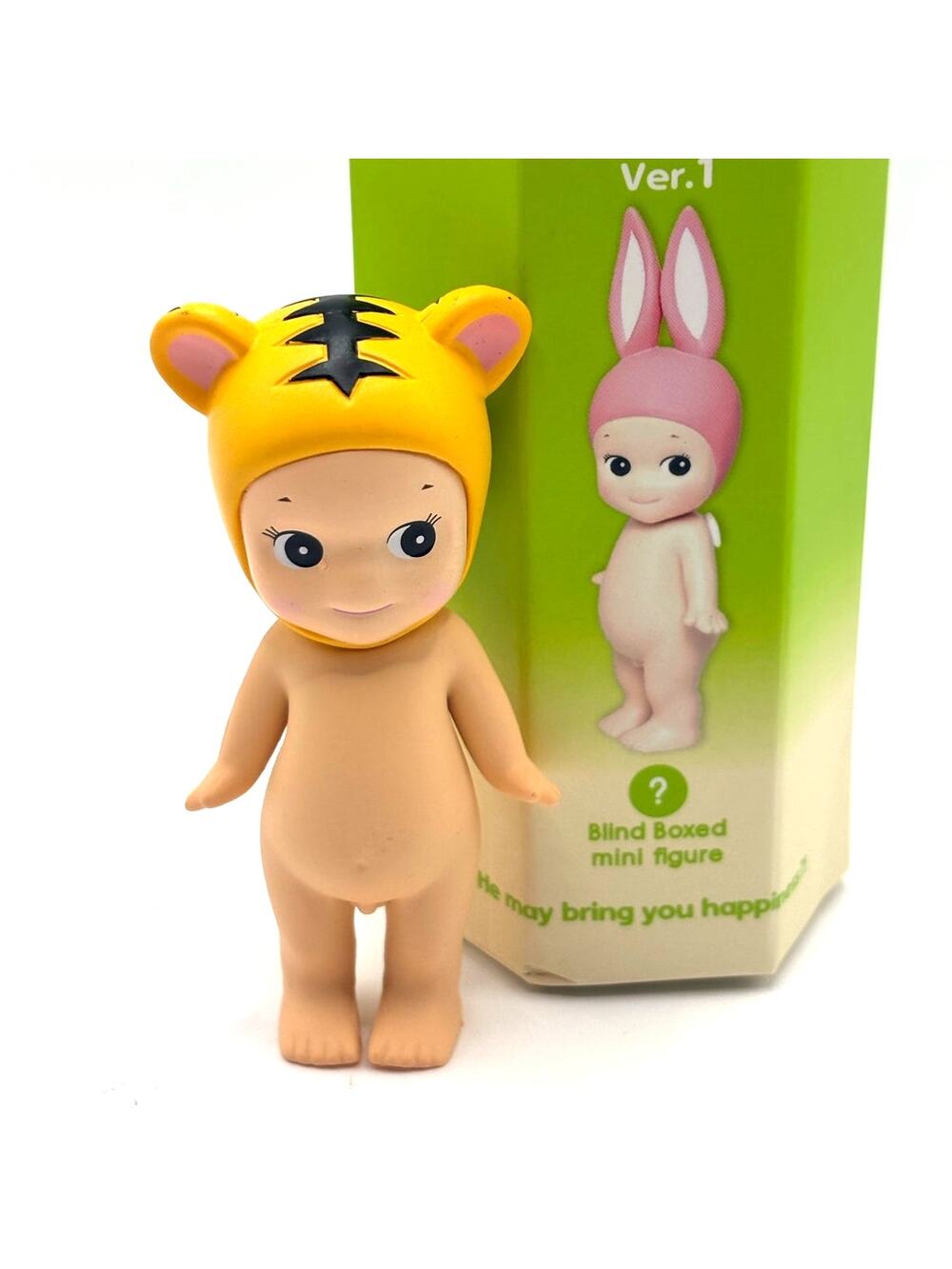 New Kawaii Cupid Angel Mini Figure in Cheetah Costume, Cute Toy, Gift